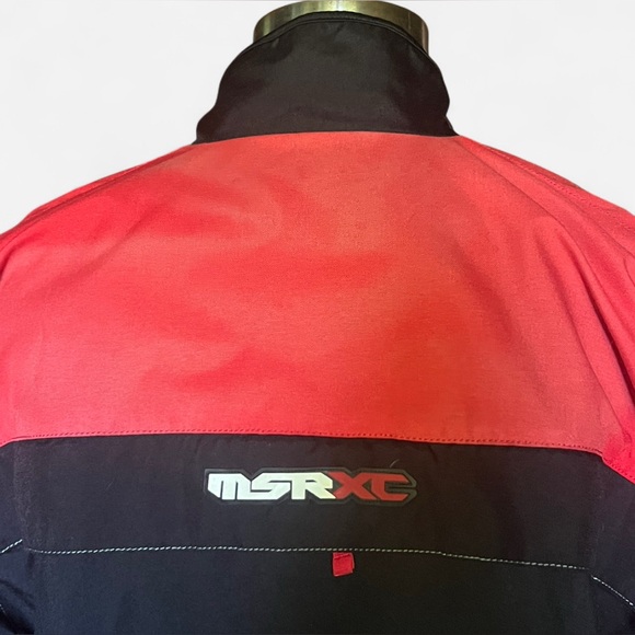 MSR XC Black Red Nylon Full Zip Lined windbreaker Racing Jacket Men’s Size XL - Picture 4 of 9
